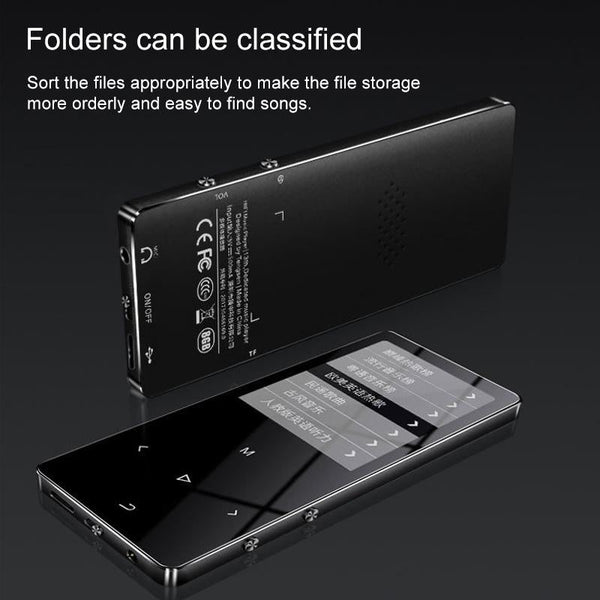 X2 1.8 inch Touch Screen Metal Bluetooth MP3 MP4 Hifi Sound Music Player 8GB(Rose Gold)
