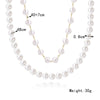 N2209-12 Double-layer Pearl Chain Ladies Temperament Necklace Collarbone Chain
