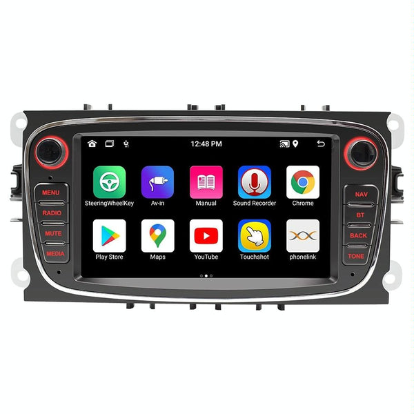 For Ford Focus 7 Inch HD Android Navigation Bluetooth RDS Radio, Size: 2+32G(Black)