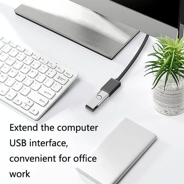 Jasoz USB Male to Female Oxygen-Free Copper Core Extension Data Cable, Colour: Black 10m