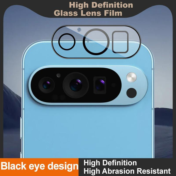 For Google Pixel 9 Pro IMAK High Definition Rear Camera Glass Lens Film, Black Eye Design