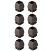 0.75 inch 8pcs /Set 15 Degree Tilt Table And Chair Feet One-Piece Shock-Absorbing Protective Cover For Chairs(Square)