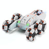 MoFun Five-wheeled Stunt Car 360-degree Swing Arm 2.4G Multifunctional RC Car, specifications:Double control(Grey)
