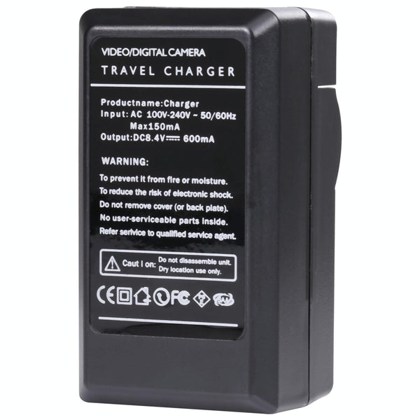 Digital Camera Battery Charger for JVC V808/ V815/ V823(Black)