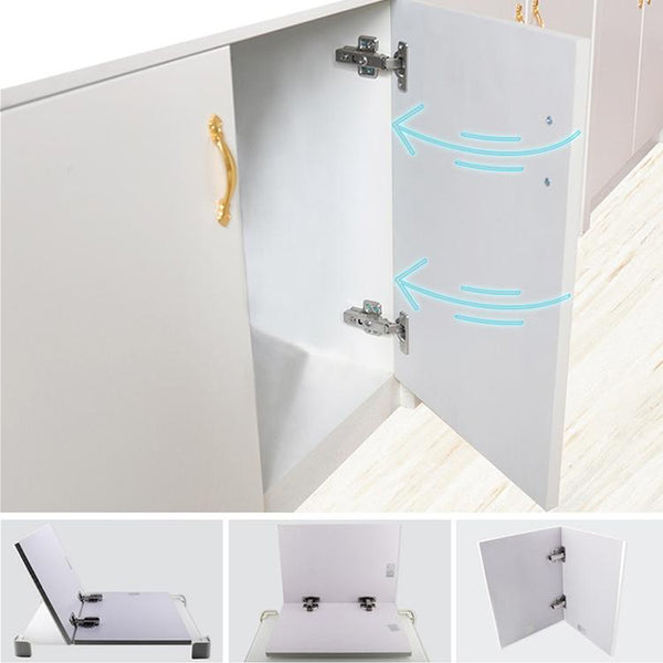 2 PCS Stainless Steel Hydraulic Hinge Copper Rod Hydraulic Buffer Hinge, 781 Straight Arm