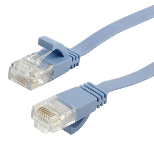CAT6 Ultra-thin Flat Ethernet Network LAN Cable, Length: 50m(Blue)