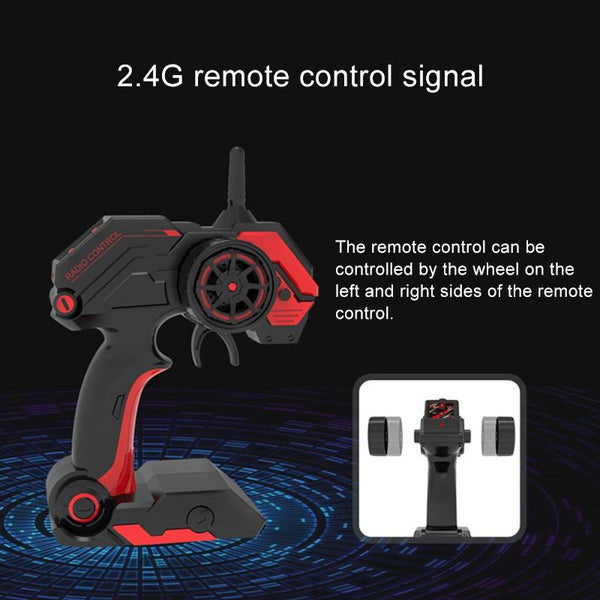 HELIWAY LR-R006 2.4G R/C System 1:16 Wireless Remote Control Drift Off-road Four-wheel Drive Toy Car(Red)
