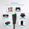 2 Prong Style UK Plug AC Power Cord with 304 Switch, Length: 1.2m(Black)