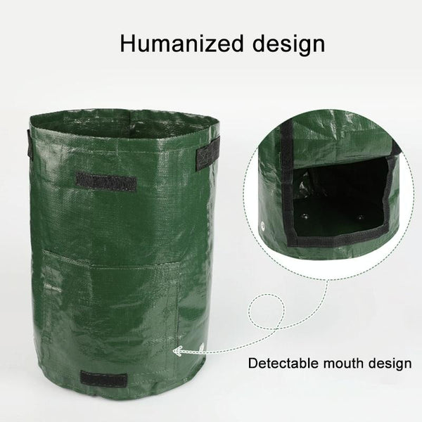 2 PCS 7 Gallons Potato Planting PE Bags Woven Fabric Bags Cultivation Garden Pots Vegetable Planting Bags Grow Bags Farm Garden Supplies