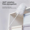 DY701  3 In 1 Electric Feather Duster Handheld Telescopic Dust Clean Brush(White)