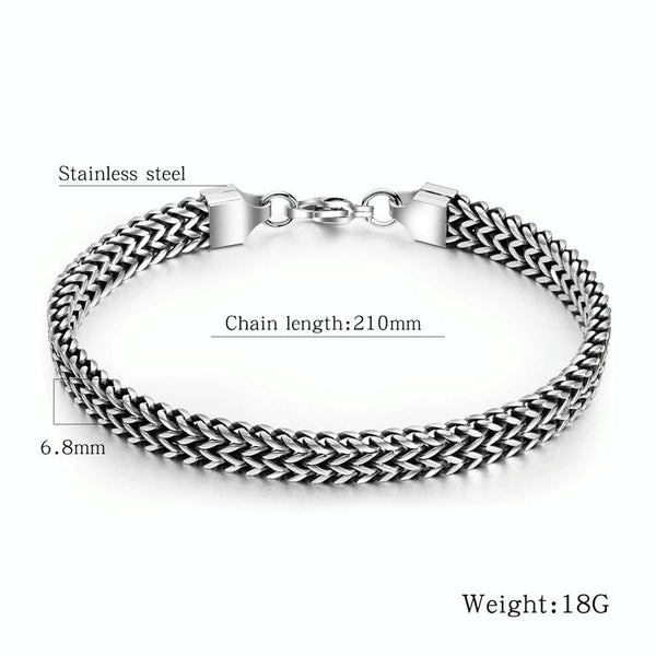 1016 Retro Style Titanium Steel Men Bracelet Personal  Accessories