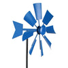 Landscape Craft Rotating Windmill Ornament Outdoor Rustic Garden Decoration Inserts(Blue)
