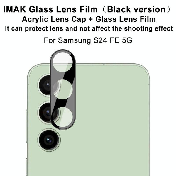 For Samsung Galaxy S24 FE 5G imak High Definition Integrated Glass Lens Film Black Version