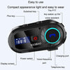 KUQIBAO Motorcycle Helmet Waterproof Bluetooth Headset With Screen(Soft Microphone)