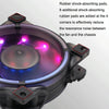 MF8025 Magnetic Suspension FDB Dynamic Pressure Bearing 4pin PWM Chassis Fan, Style: Non-luminous (White)