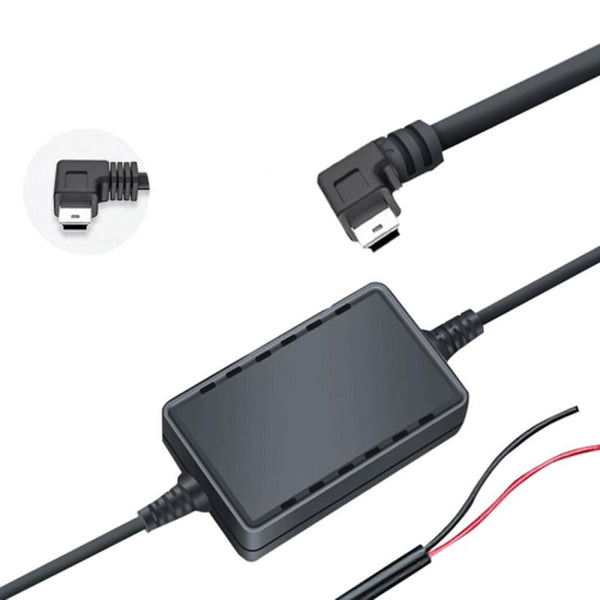 USB Car Charge 12V To 5V Navigation Instrument Reduction Line(Mini Left Bend)