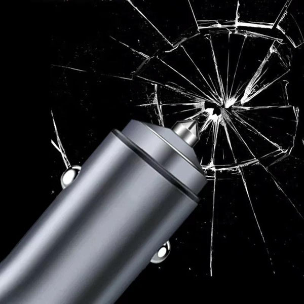 P20 38W PD3.0 20W + QC3.0 USB Safety Hammer Car Charger(Red)