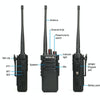 RETEVIS RT29 10W UHF 400-480MHz 16CHS Two Way Radio Handheld Walkie Talkie, EU Plug(Black)