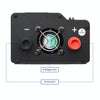 XUYUAN 3000W Car Inverter LED Colorful Atmosphere Light 4USB Charging Converter, UK Plug, Specification: 12V-220V