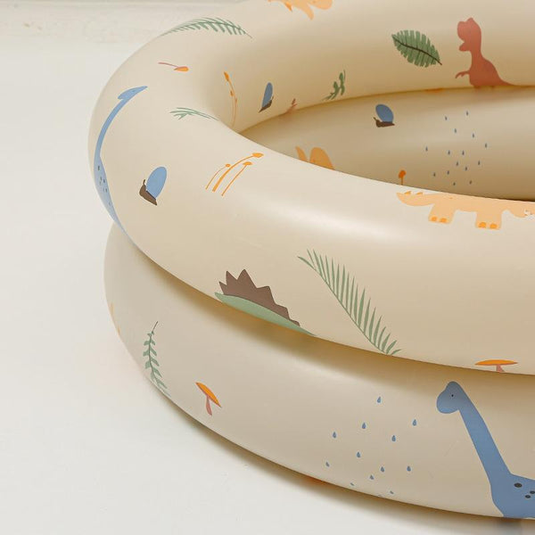 Baby Swimming Round Pool Summer Kids Water Toys Inflatable Bath Tub, Size: NO.150(Beige Dinosaur)