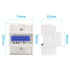 SINOTIMER Three-Phase Backlight Display Rail Type Electricity Meter 5-100A 400V(DDS024 White Shell)