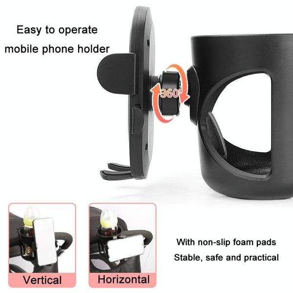 2 In 1 Stroller Bottle Drink Bottle Holder Mobile Phone Holder(J4095B)