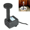 Garden Rockery Decoration Solar Fountain DC Water Pump Suspension Sprinkler(Black)