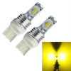 2 PCS T20/7440 72W 1000LM 6000-6500K Bright White Light Car Turn Backup LED Bulbs Reversing Lights, DC 12-24V (Yellow Light)