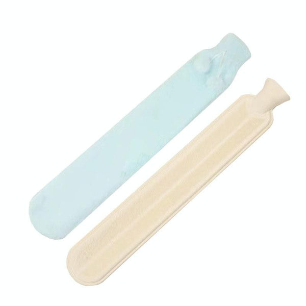2L Long-strip Multifunctional Water-filled Rubber Hot Water Bags, Spec: Orchid Plush