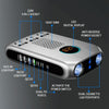 Ozio K30-G 12V 300W Smart Car Pure Sine Wave LED Digital Display Power Inverter Converter, Sedan Version(Black)