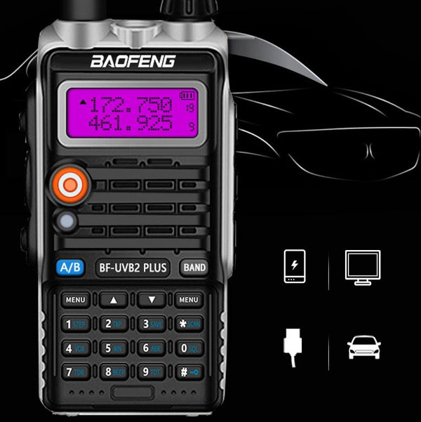 Baofeng BF-B2Plus Outdoor 50km Mini High-power FM Walkie-talkie, Plug Specifications:AU Plug