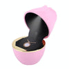 017257 Rose Shape LED Spotlight Ring Necklace Storage Box without Jewelry, Spec: Pendant(Pink)