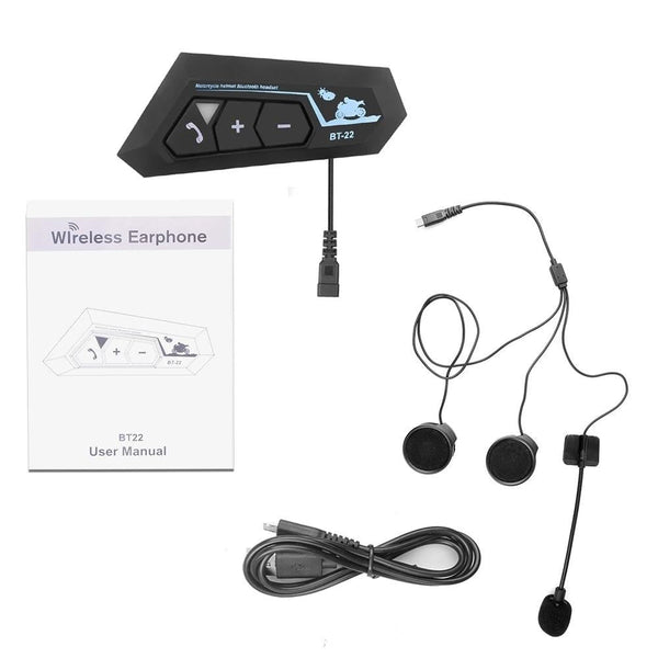 BT22 Waterproof Call Motorcycle Helmet Bluetooth Headset