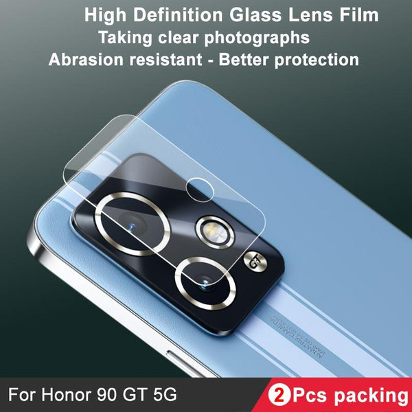 For Honor 90 GT 2 PCS/Set IMAK HD Glass Rear Camera Lens Film