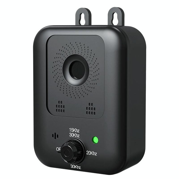 Ultrasonic Anti Barking Device - Black - 15m Range - Rechargeable