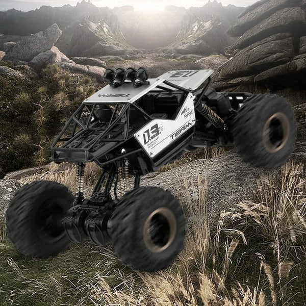 HD6141 1:16 Mountain-climbing Bigfoot Four-wheel Children Remote-controlled Off-road Vehicle Toy(Black)
