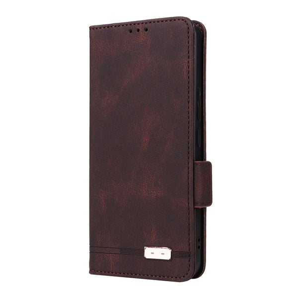 For vivo V40 Lite 5G / Y300 5G IDN Magnetic Clasp Leather Phone Case(Brown)