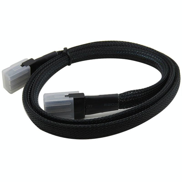 SAS36P SFF-8087 to SAS36P Cable Motherboard Server Hard Disk Data Cable, Color: Black 0.7m