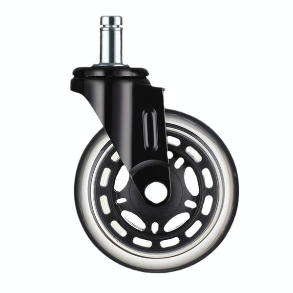 Furniture PU Universal Plug Caster Office Chair Mute Wheel, Size: 2 Inch