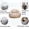 Lazy Sofa Bean Bag Chair Fabric Cover, Size: 90x110cm(Sky Blue)