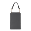 Litchi Texture Card Holder Mobile Phone Bag with Short Strap(Black)