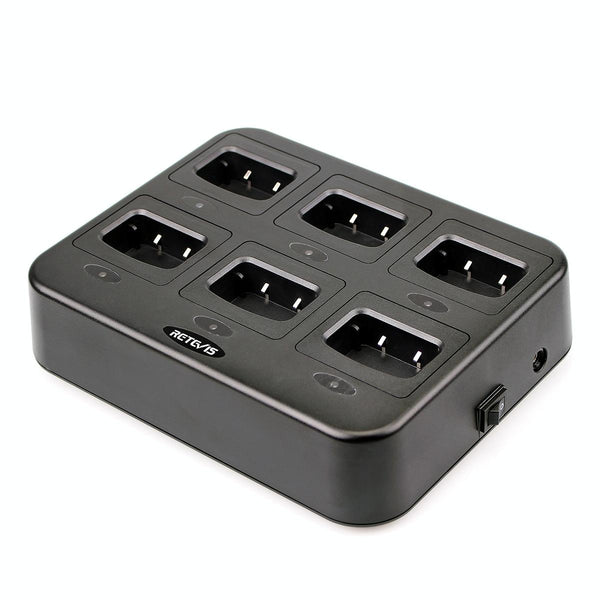 RETEVIS RTC777 Six-Way Walkie Talkie Charger for Retevis H777, AU Plug