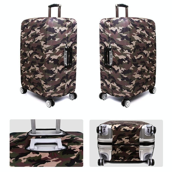 Wear-resistant Travel Trolley Suitcase Dustproof Cover, Size: S(Camouflage 2)