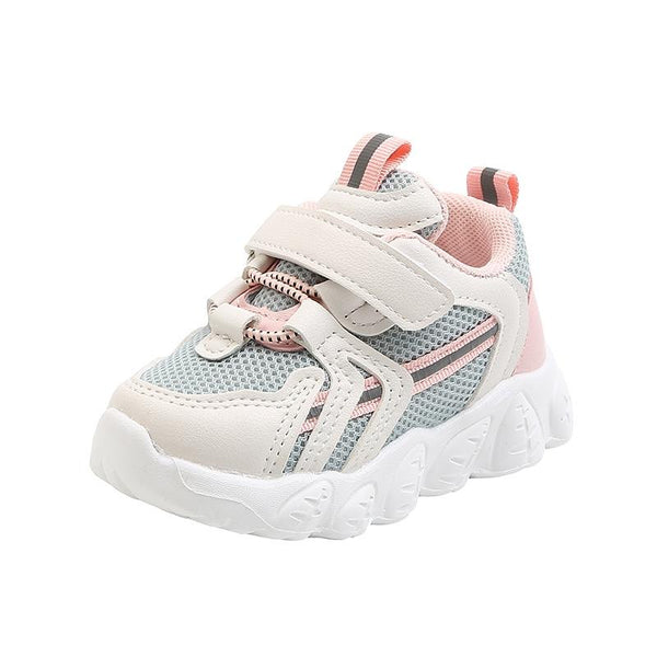 Children Sports Shoes Babies Breathable Net Shoes, Size: 24(Pink)