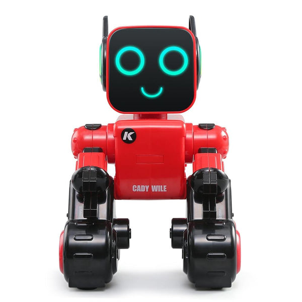 JJR/C R4 Cady Wile 2.4GHz Intelligent Remote Control Robo-advisor Money Management Robots Toy with Colorful LED Light, Remote Control Distance: 15m, Age Range: 8 Years Old Above (Red)