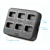 RETEVIS RTC777 Six-Way Walkie Talkie Charger for Retevis H777, AU Plug