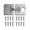 2 Sets Stainless Steel Hinge Repair Installer, Specification: 2 Repair Plates + Hinge + 16 Screws