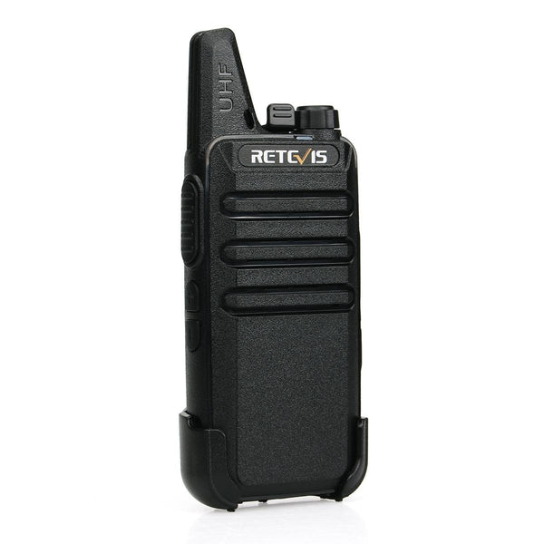 1 Pair RETEVIS RT622 EU Frequency 400-480MHz 16CHS Two Way Radio Handheld Walkie Talkie, EU Plug(Black)