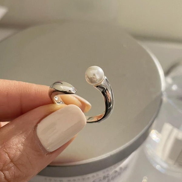 Ladies Light Luxury Snake Shaped Diamond Open Ring, Specification:J3577