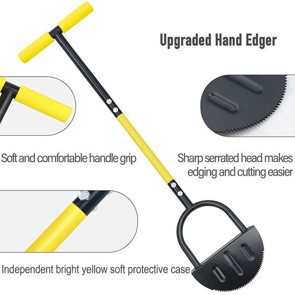 Outdoor Patio Manual Edging Shovel Household Gardening Lawn Edging Tool, Style: Saw Tooth Edge
